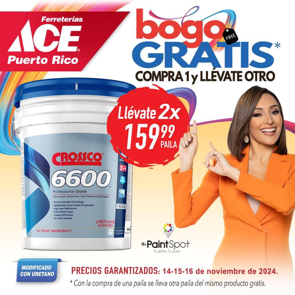 Compra 1 Paila de Sellador 6600 & recibe la 2nda GRATIS!  o compra una paila o galón de pintura Primeless 2 en 1 & recibe la 2nda GRATIS!