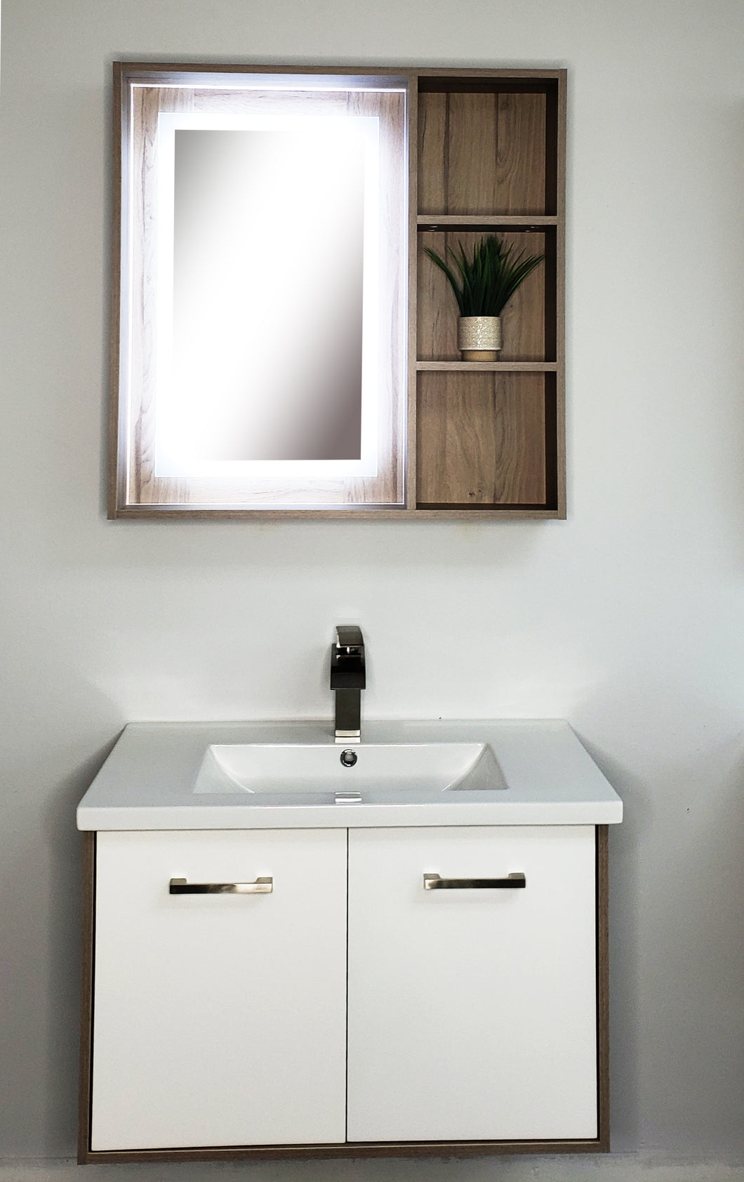 Mueble de baño en pvc (201580WH)