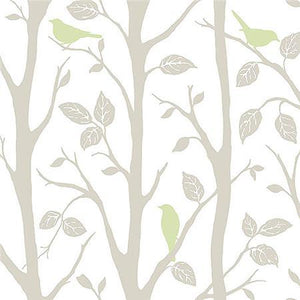 Sitting in a Tree (Green/Taupe)