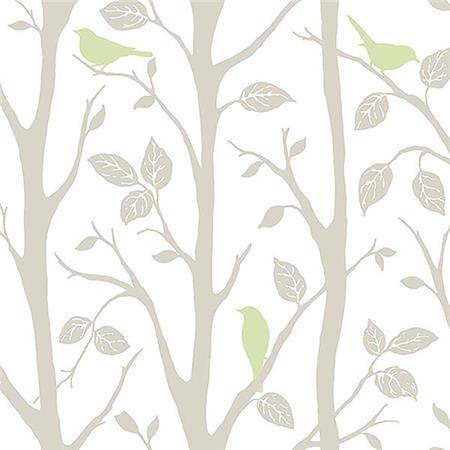 Sitting in a Tree (Green/Taupe)